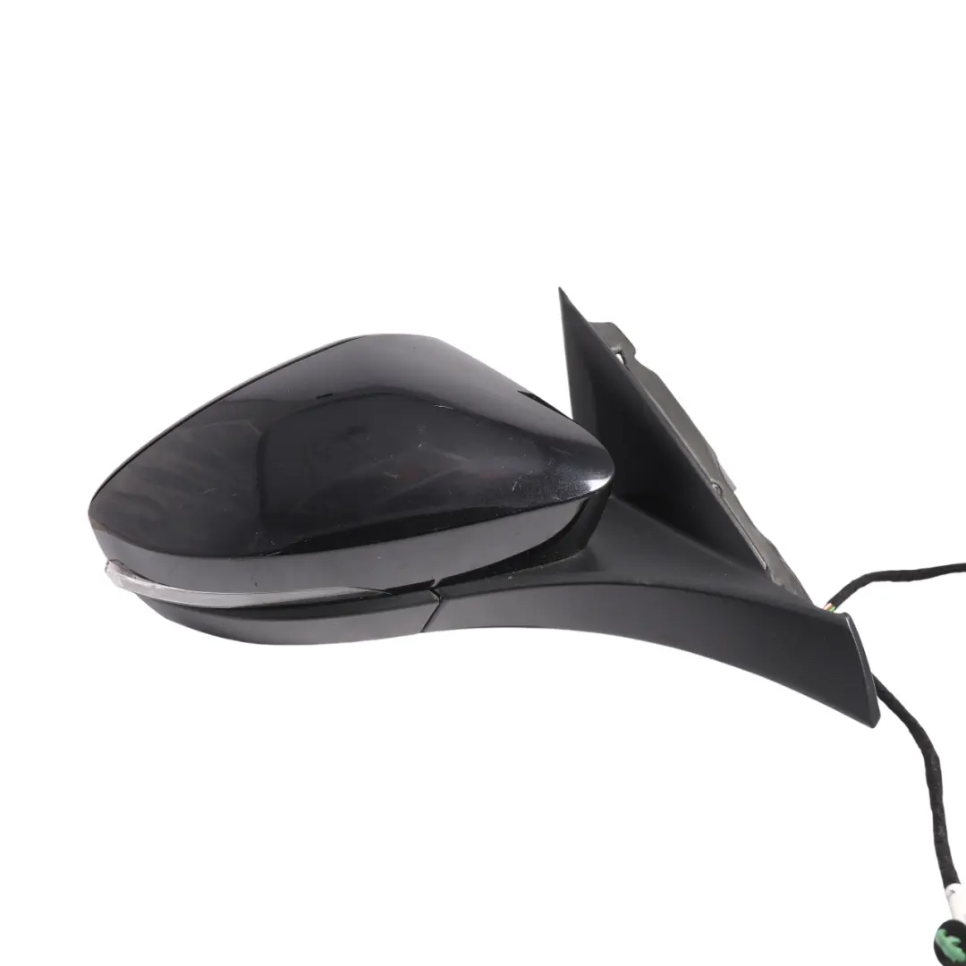 Volkswagen T-Roc Mk1 A11 Side View Wing Mirror Right O/S Deep Black Pearl - C9X - SKU RHD-2GB857508AG-DBL - Part number 2GB857508AG