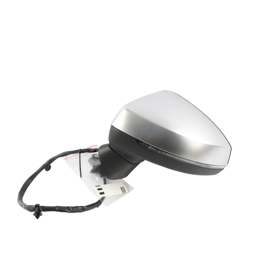Audi A3 S3 8V Door Wing Mirror Heated Aluminium Case Left N/S 8V5857409C - SKU RHD-8V5857409C-ALU - Part number 8V5857409C-ALU