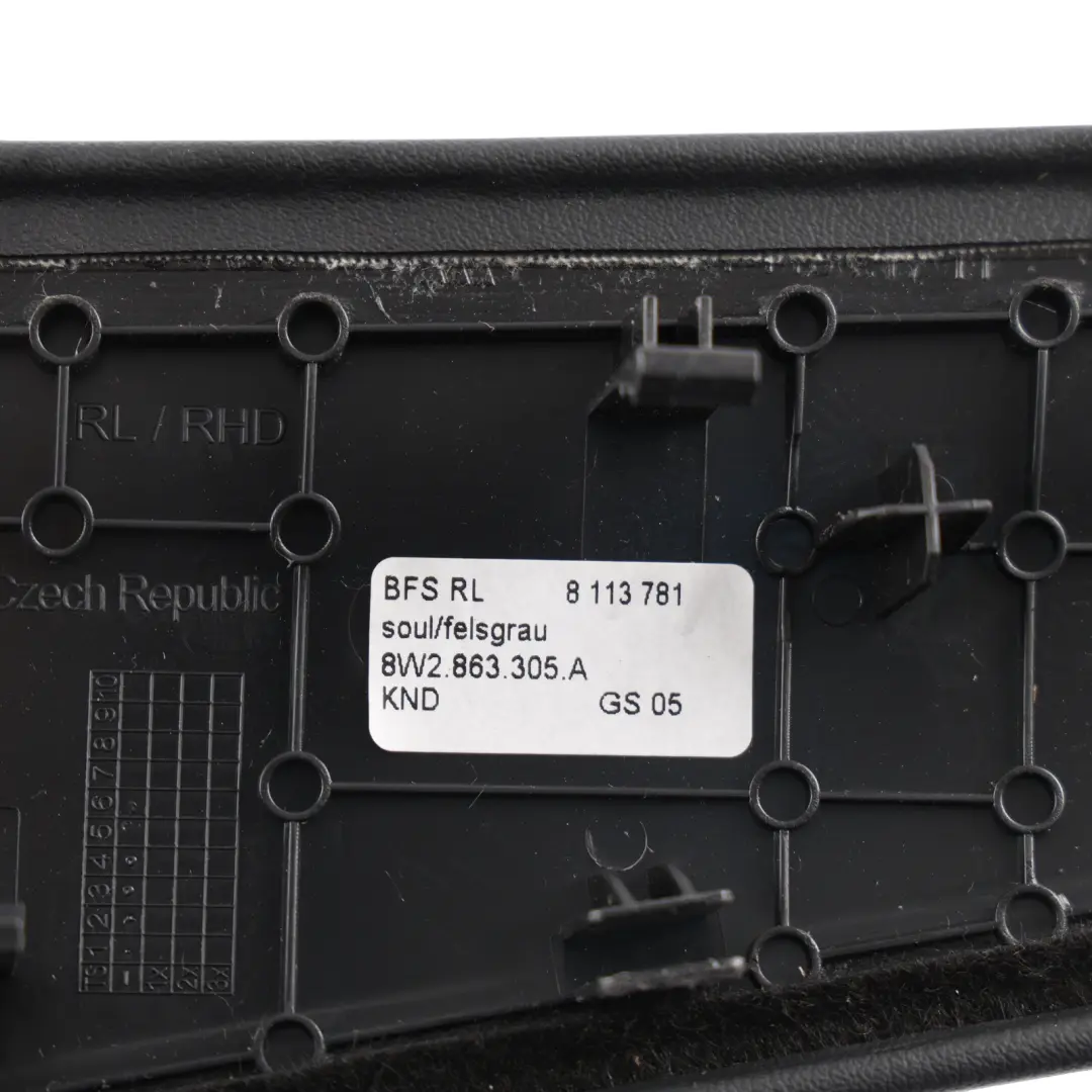 Centre Console Side Trim Console Finisher Left N/S Black to BMW X5 E53 with Part number 8W2863305A BMW X5 E53 Centre Console Side Trim Console Finisher Left N/S Black - SKU RHD-8W2863305A-3 - Part number 8W2863305A
