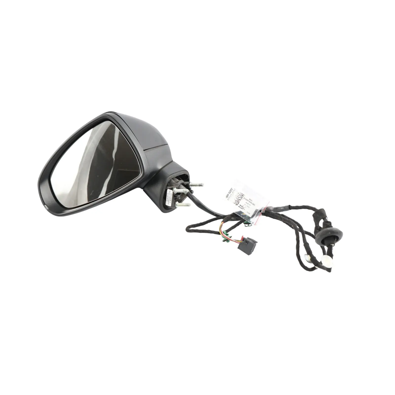Audi A1 8X Left N/S Electrical Mirror Wing Heated Brilliant Black Metallic - Y9B
