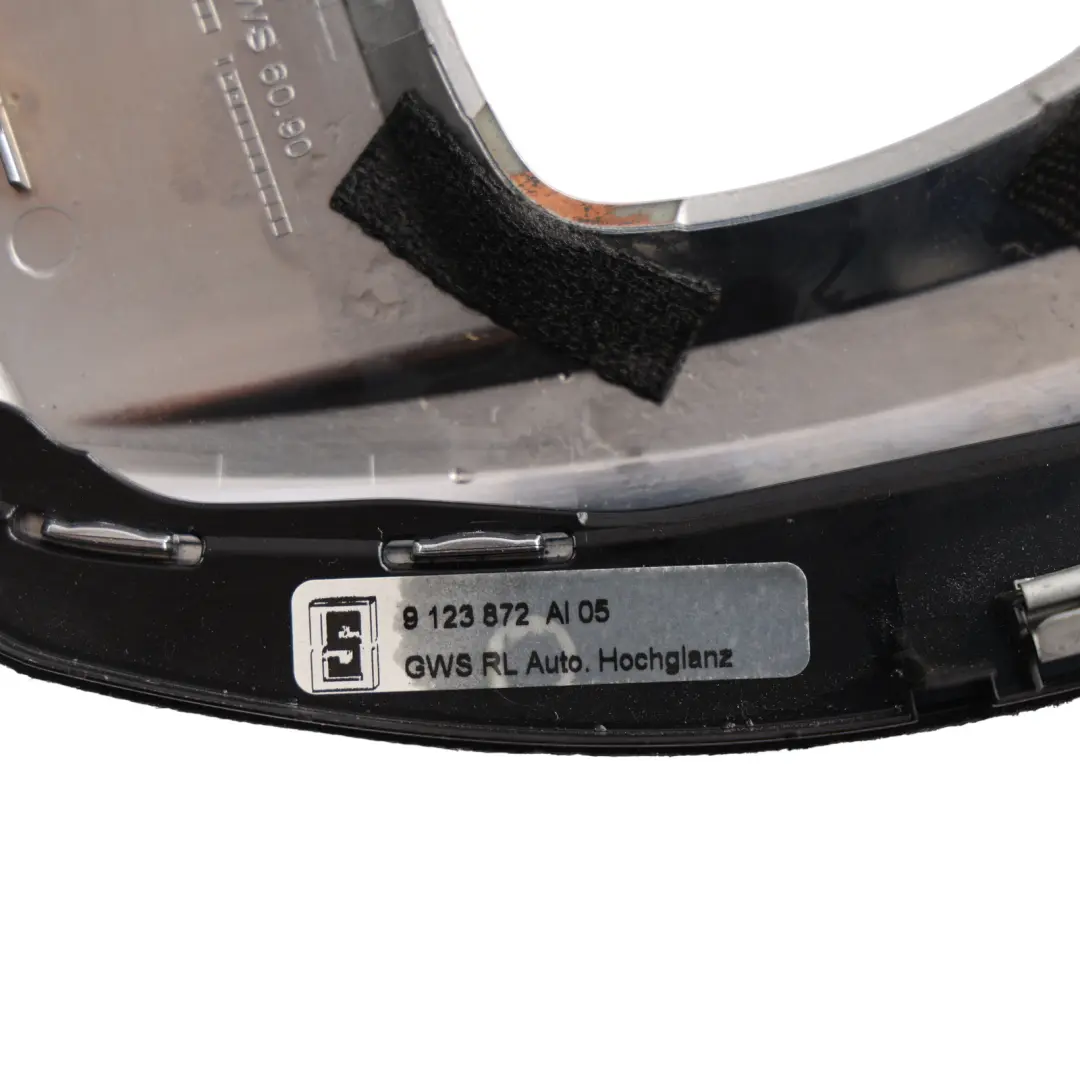 Centre Console Cover Gear Selector Lever Surround Silver to BMW E60 E61 LCI with Part number 9123872 BMW E60 E61 LCI Centre Console Cover Gear Selector Lever Surround Silver - SKU RHD-9123872-1 - Part number 9123872