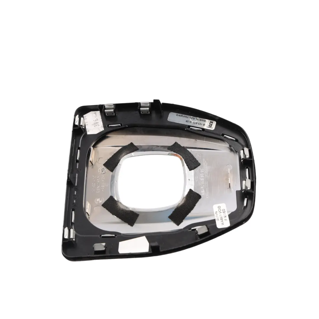 BMW E60 E61 LCI Centre Console Cover Gear Selector Lever Surround Silver - SKU RHD-9123872-1 - Part number 9123872