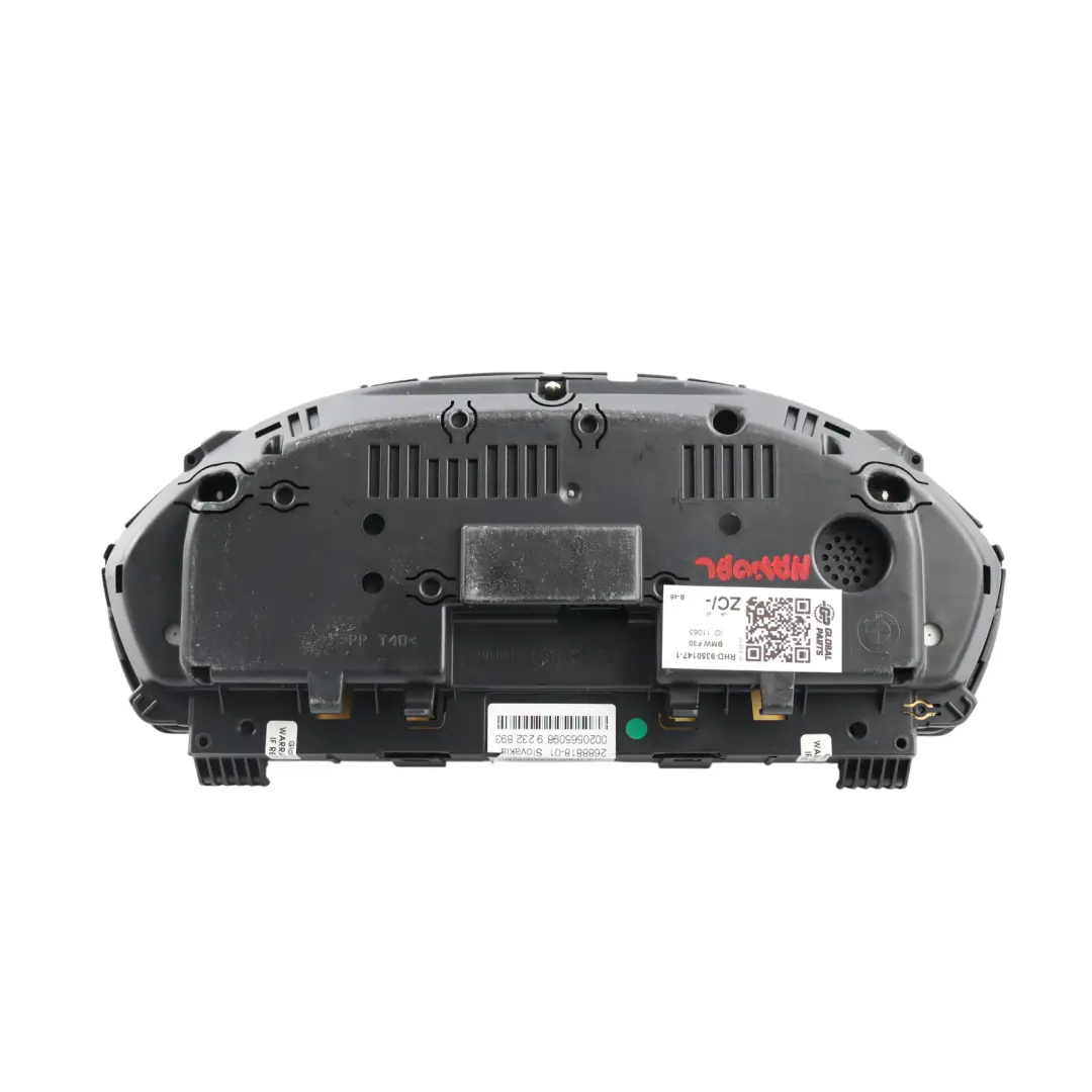 Instrument Cluster Speedometer Clocks Manual Petrol N20B20B to BMW F30 with Part number 9350147 BMW F30 Instrument Cluster Speedometer Clocks Manual Petrol N20B20B - SKU RHD-9350147-1 - Part number 9350147
