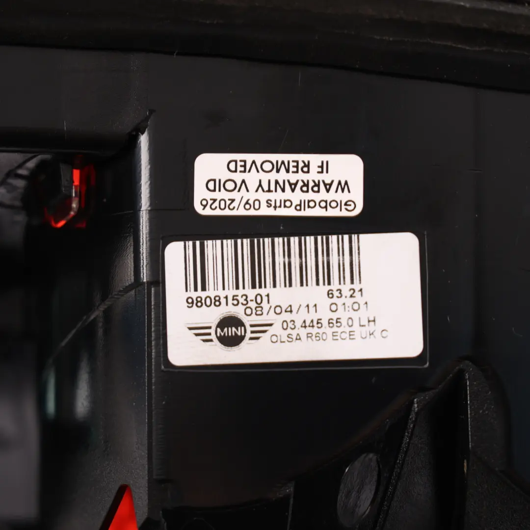 Mini Countryman R60 Side Tail Lamp Light Taillight Rear Left N/S - SKU RHD-9808153-4 - Part number 9808153
