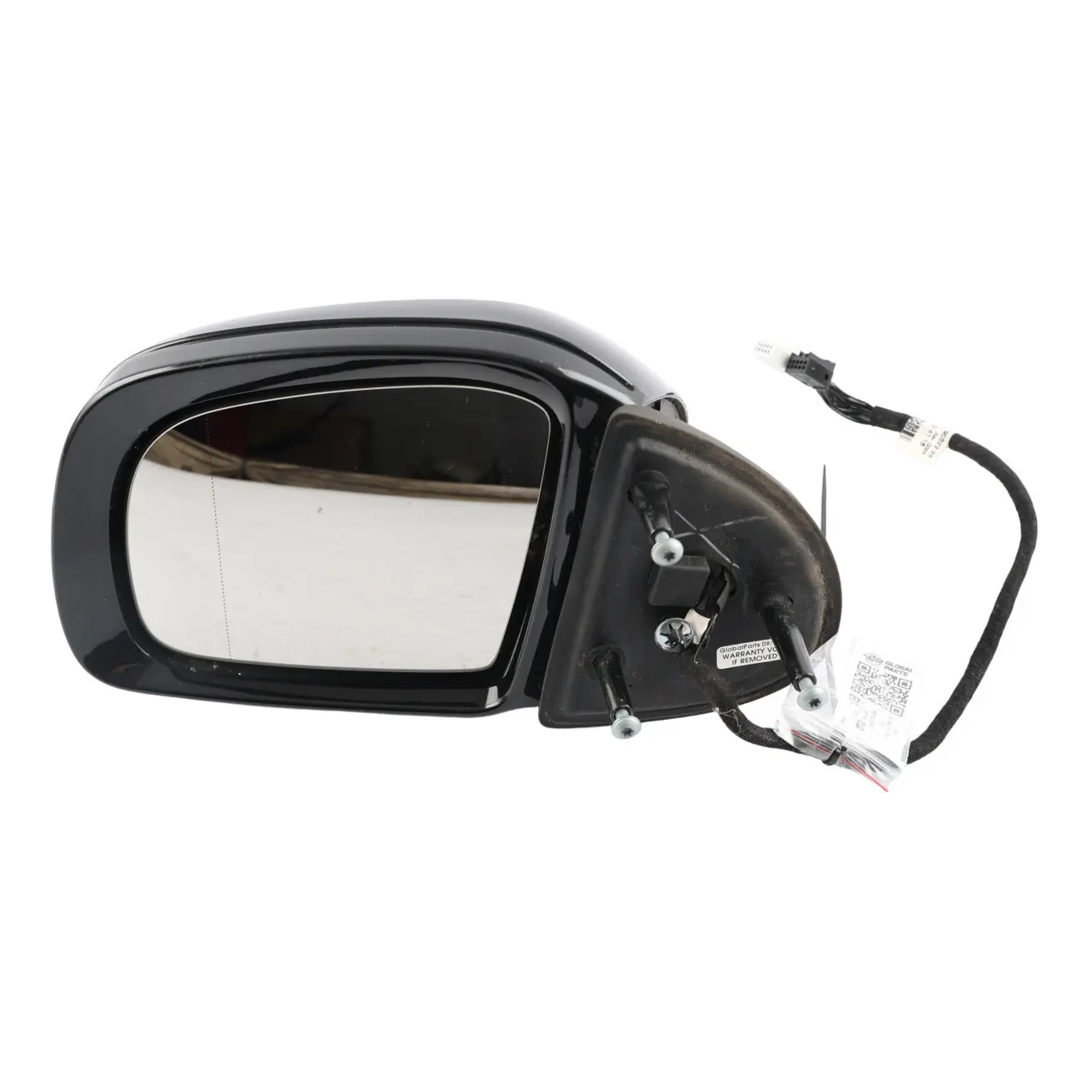 Mercedes ML W164 Wing Mirror Left N/S Power Fold Obsidian Black Metallic - 197