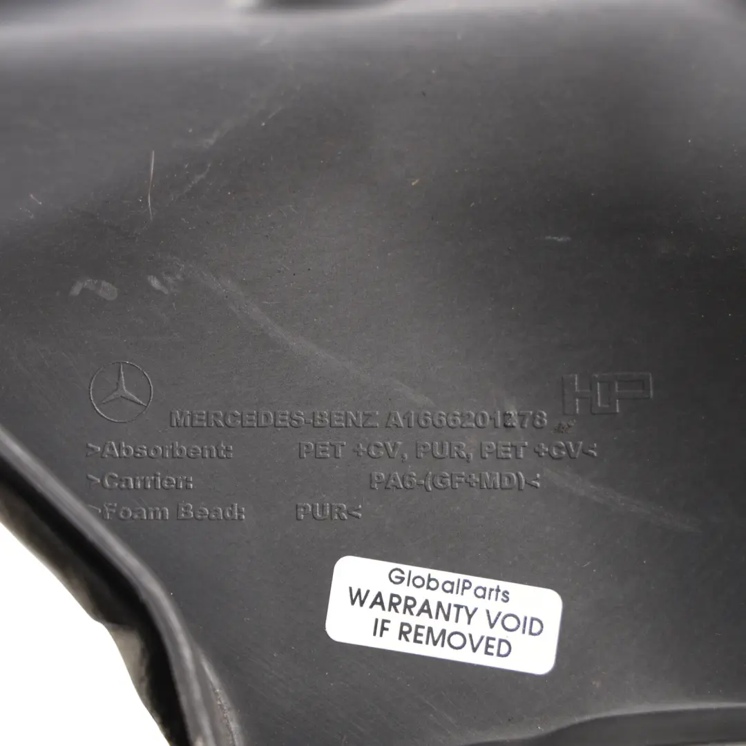 Mercedes W166 X166 Partition Wall Engine Wall Cover Bottom Right O/S - SKU RHD-A1666201278 - Part number A1666201278
