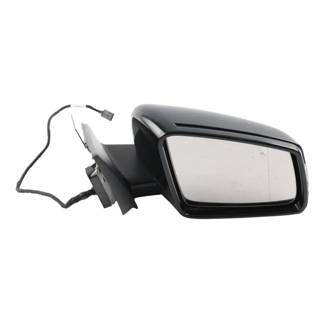 Mercedes W176 Wing Mirror Outside Power Fold Door Right O/S Night Black - SKU RHD-A1768100200-BLK - Part number A1768100200