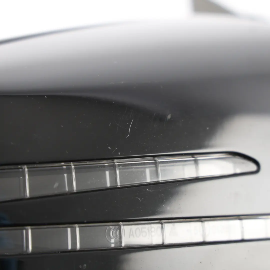 Mercedes W176 Wing Mirror Outside Power Fold Door Right O/S Night Black - SKU RHD-A1768100200-BLK - Part number A1768100200