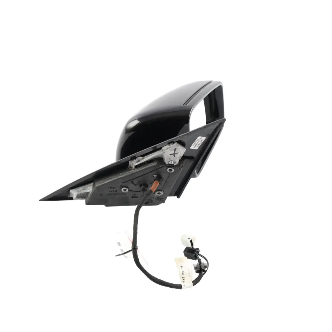 Mercedes W204 Wing Mirror Door Right O/S Power Fold Auto Dip Obsidian Black 197 - SKU RHD-A2048104076-OB - Part number A2048104076