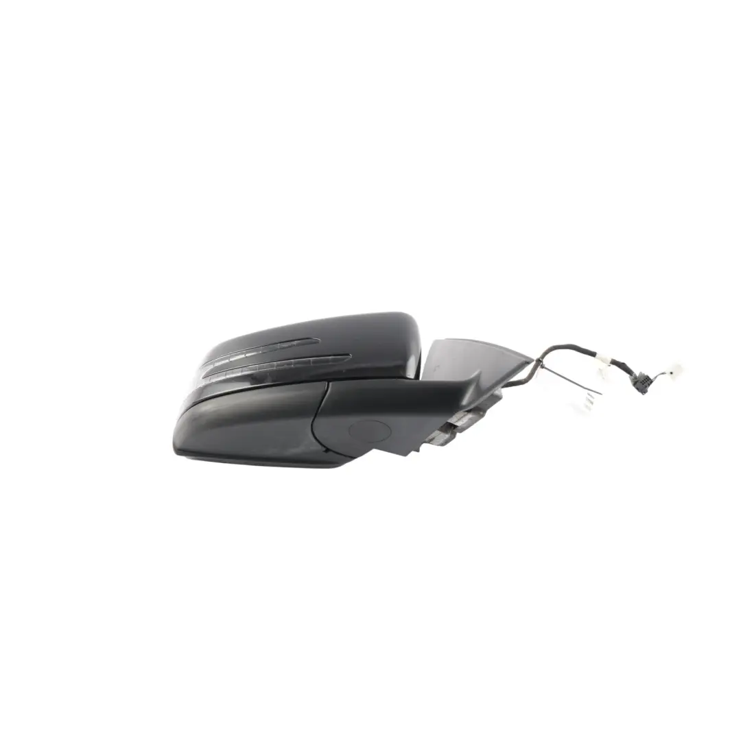 Mercedes W204 Wing Mirror Door Right O/S Power Fold Auto Dip Obsidian Black 197 - SKU RHD-A2048104076-OB - Part number A2048104076