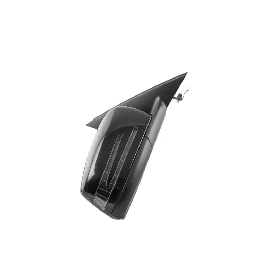 Mercedes W204 Wing Mirror Door Right O/S Power Fold Auto Dip Obsidian Black 197 - SKU RHD-A2048104076-OB - Part number A2048104076