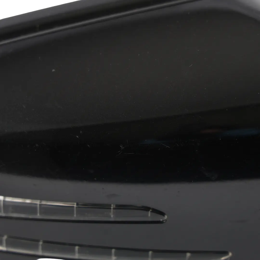 Mercedes W204 Wing Mirror Door Right O/S Power Fold Auto Dip Obsidian Black 197 - SKU RHD-A2048104076-OB - Part number A2048104076