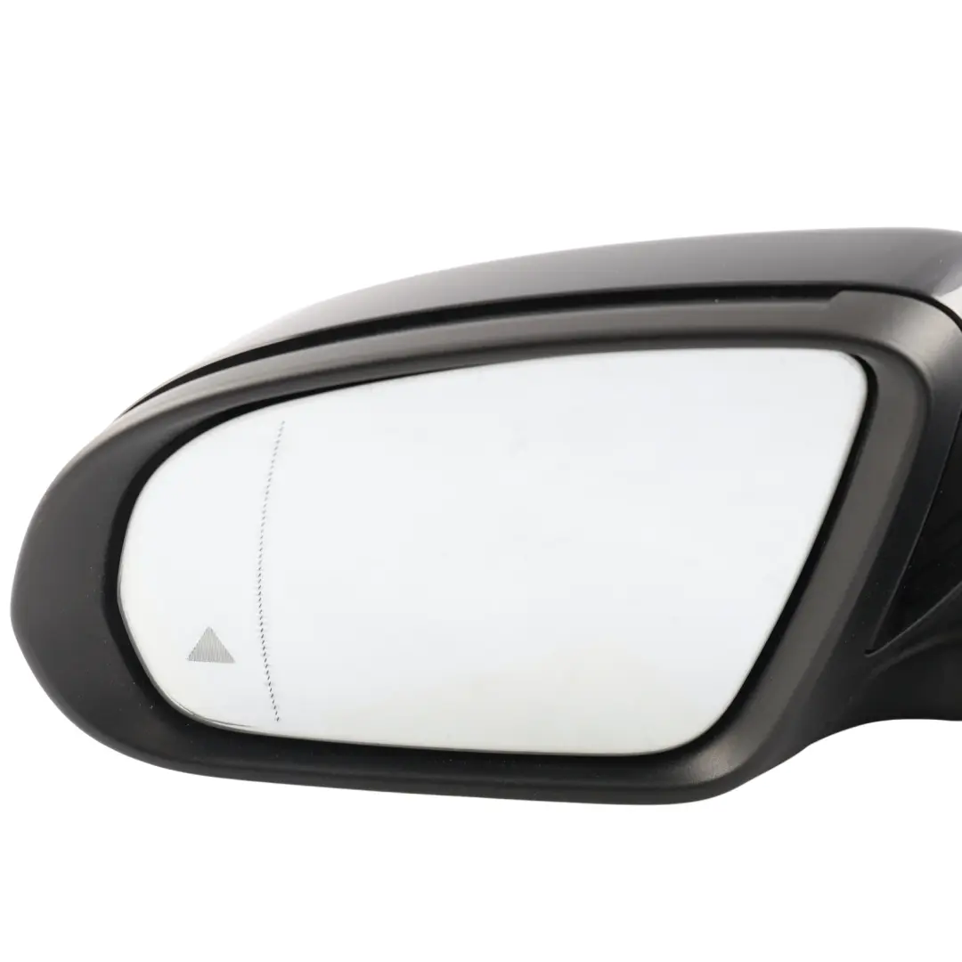 Mercedes W205 Wing Mirror Left N/S Blind Spot Assist 360 View Black - 040 - SKU RHD-A2058102702-BLA - Part number A2058102702