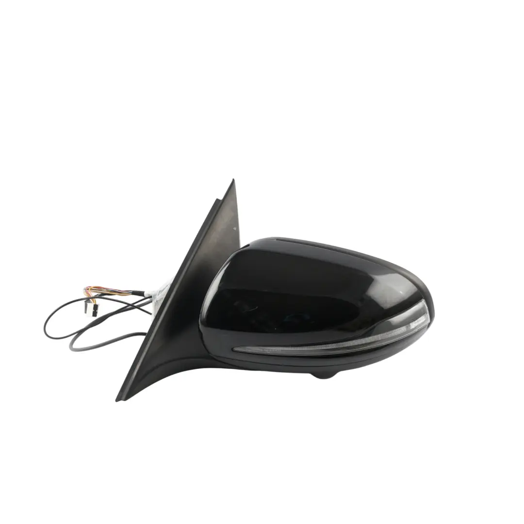 Mercedes W205 Wing Mirror Left N/S Blind Spot Assist 360 View Black - 040 - SKU RHD-A2058102702-BLA - Part number A2058102702