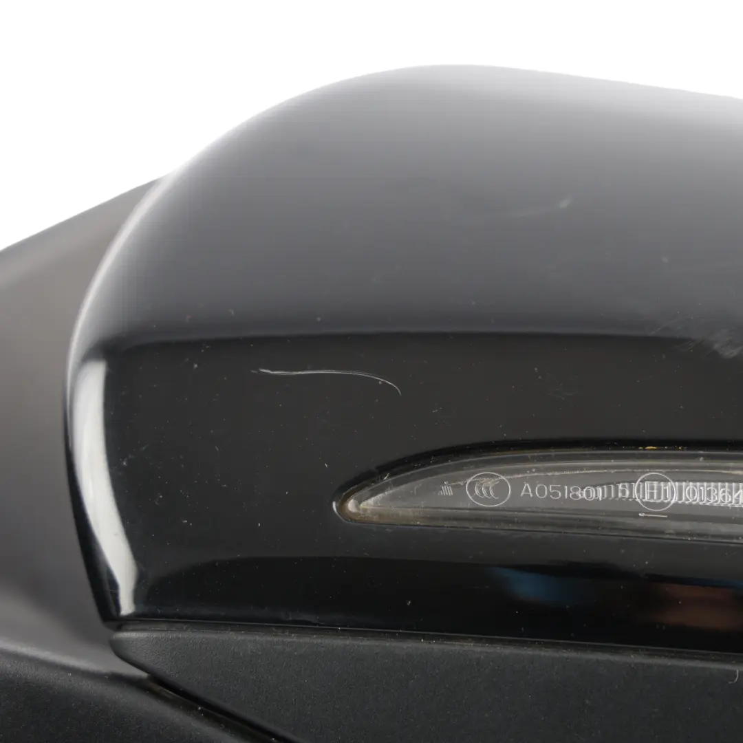 Mercedes W205 Wing Mirror Left N/S Blind Spot Assist 360 View Black - 040 - SKU RHD-A2058102702-BLA - Part number A2058102702