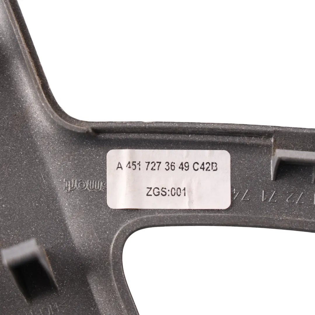 Smart C451 Door Card Handle Cover Trim Panel Right O/S Chrome Matt - SKU RHD-A4517273649 - Part number A4517273649