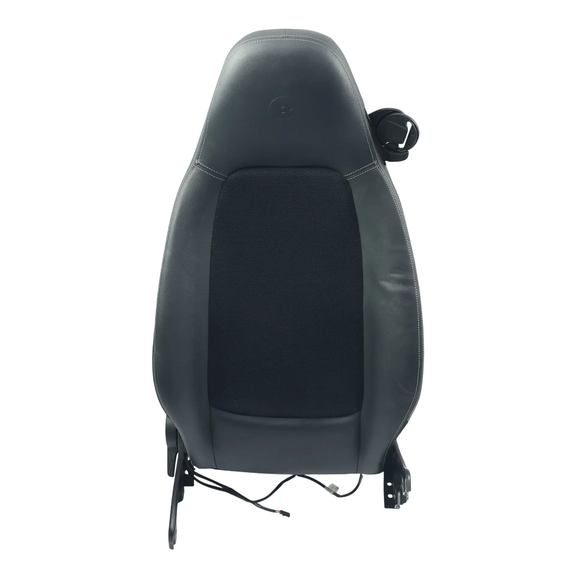 Smart Fortwo 451 Seat Backrest Cover Heated Brabus Left N/S Black Leather