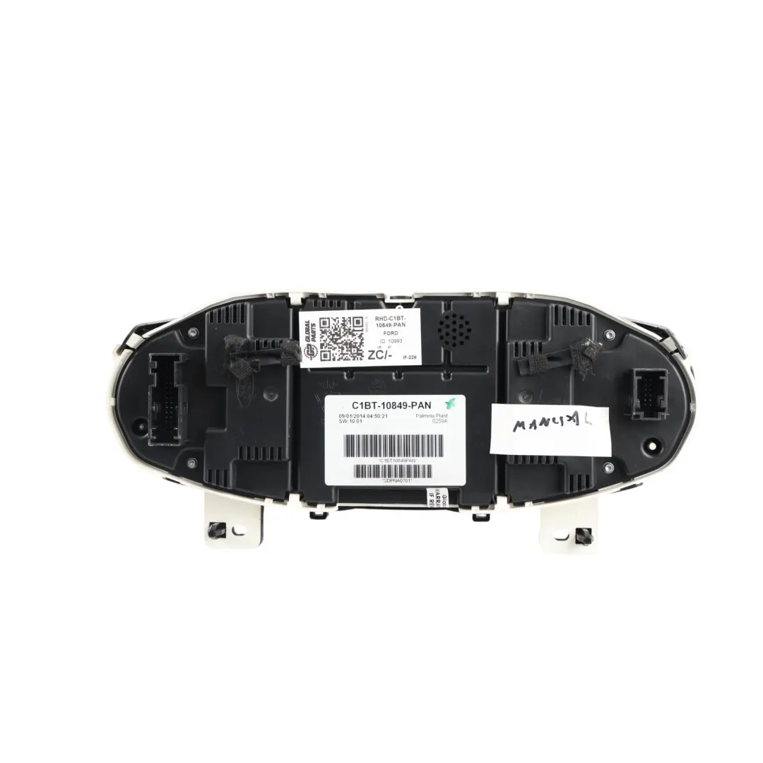 Speedo Clocks Instrument Cluster Petrol Manual to Ford Fiesta Mk7 with Part number C1BT-10849-PAN Ford Fiesta Mk7 Speedo Clocks Instrument Cluster Petrol Manual - SKU RHD-C1BT-10849-PAN - Part number C1BT-10849-PAN