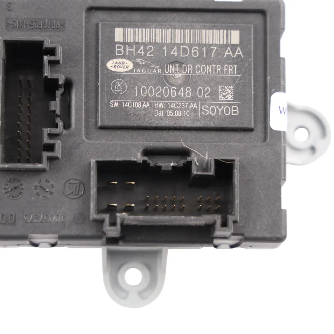 Jaguar Xf X250 Front Door Control Module Unit Passenger Side BH42-14D617-AA - SKU RHD-C2D16742 - Part number C2D16742