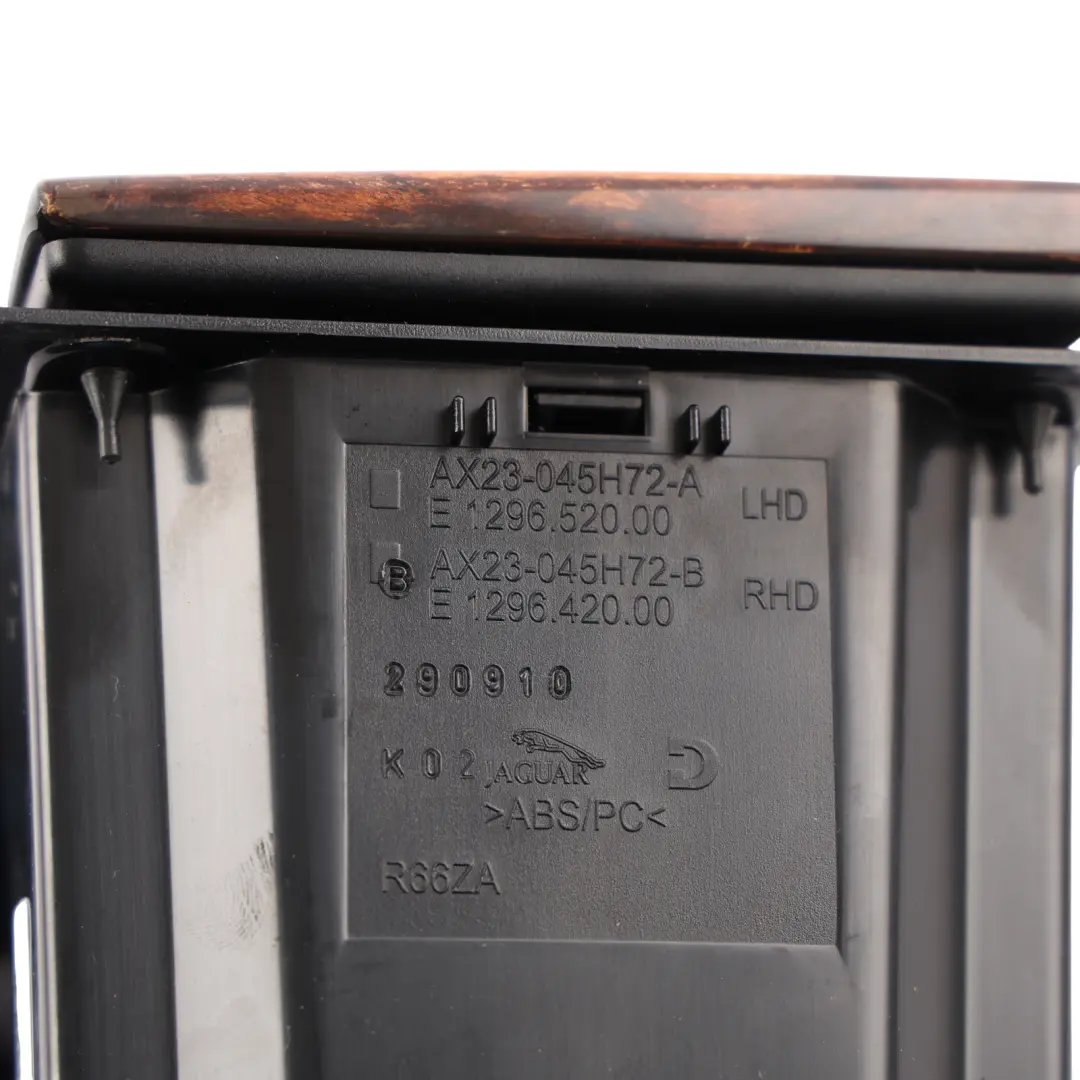 Jaguar XF X250 Centre Console Ashtray Compartment Wood Effect AX23-045H72-B - SKU RHD-C2Z15260 - Part number C2Z15260