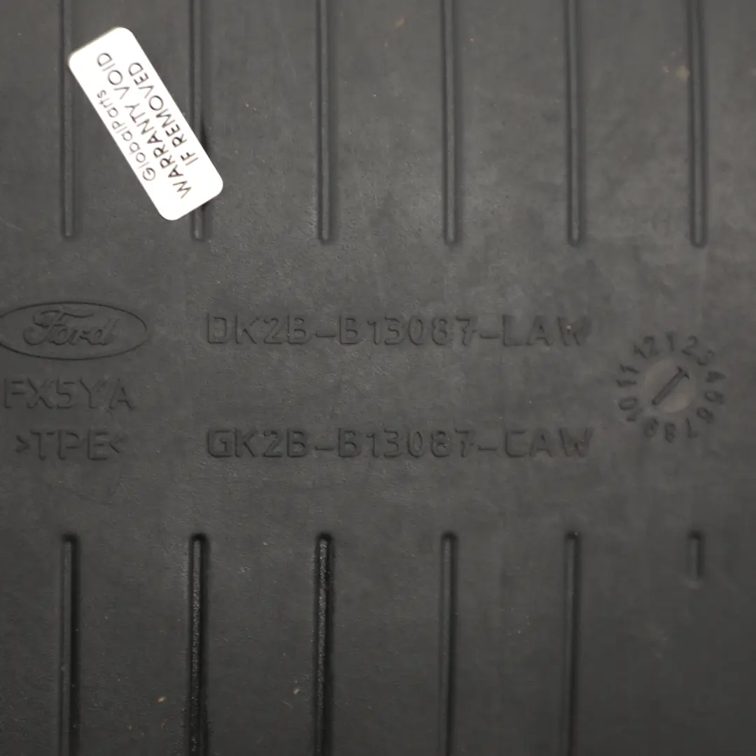 Mk8 Front Rubber Floor Cab Mat to Ford Transit Custom with Part number DK2B-B13087-LAW Ford Transit Custom Mk8 Front Rubber Floor Cab Mat - SKU RHD-DK2B-B13087-LAW - Part number DK2B-B13087-LAW