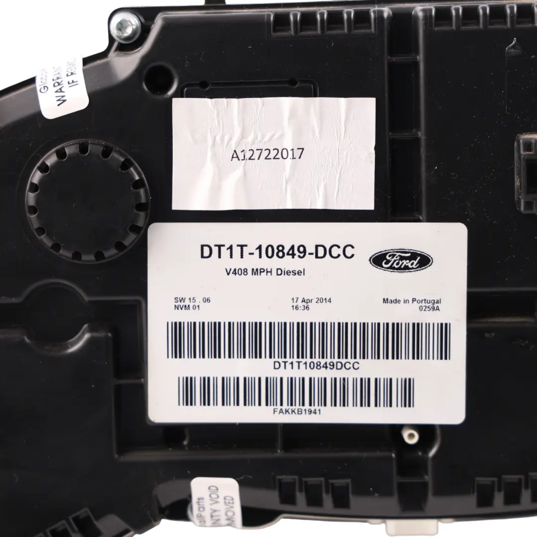 Ford Transit Connect Mk2 Instrument Cluster Clocks Diesel Manual - SKU RHD-DT1T-10849-DCC - Part number DT1T-10849-DCC