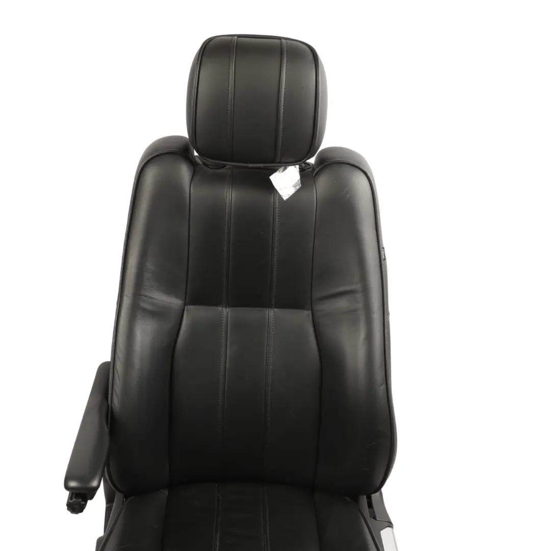 Range Rover L322 Front Seat Electric Heated Left N/S Black Leather Jet - SKU RHD-HBA501370PVA-1 - Part number HBA501370PVA