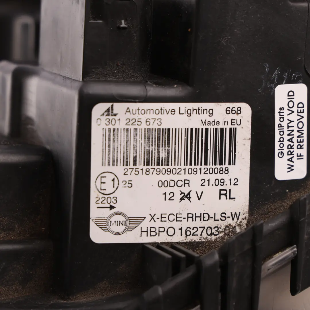 Xenon Headlight Mini R56 R57 LCI Headlamp Drivers Side Left N/S 2010+ 2751879 - SKU rhd-LCI-7269989 - Part number 7269989