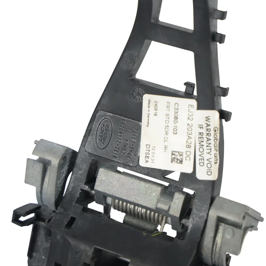 Door Handle Mount Support Front Left N/S BJ32-224N02-BA to Range Rover Evoque L538 with Part number LR025541 Range Rover Evoque L538 Door Handle Mount Support Front Left N/S BJ32-224N02-BA - SKU RHD-LR025541 - Part number LR025541