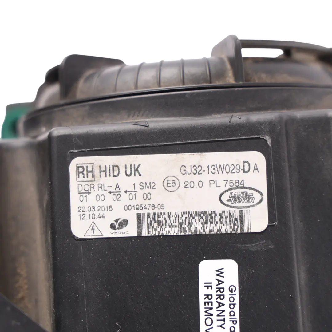 Range Rover Evoque L538 Front Headlight Headlamp Right O/S GJ32-13W029-DE - SKU RHD-LR084565 - Part number LR084565