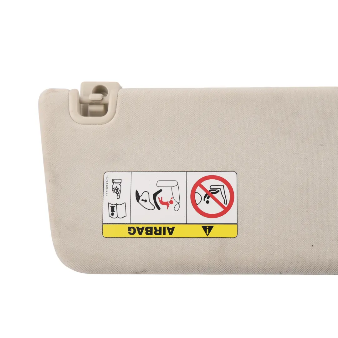 Sun Visor Shade Cover Panel Left N/S Ivory to Land Rover Range Rover L405 with Part number LR088677 Land Rover Range Rover L405 Sun Visor Shade Cover Panel Left N/S Ivory - SKU RHD-LR088677 - Part number LR088677