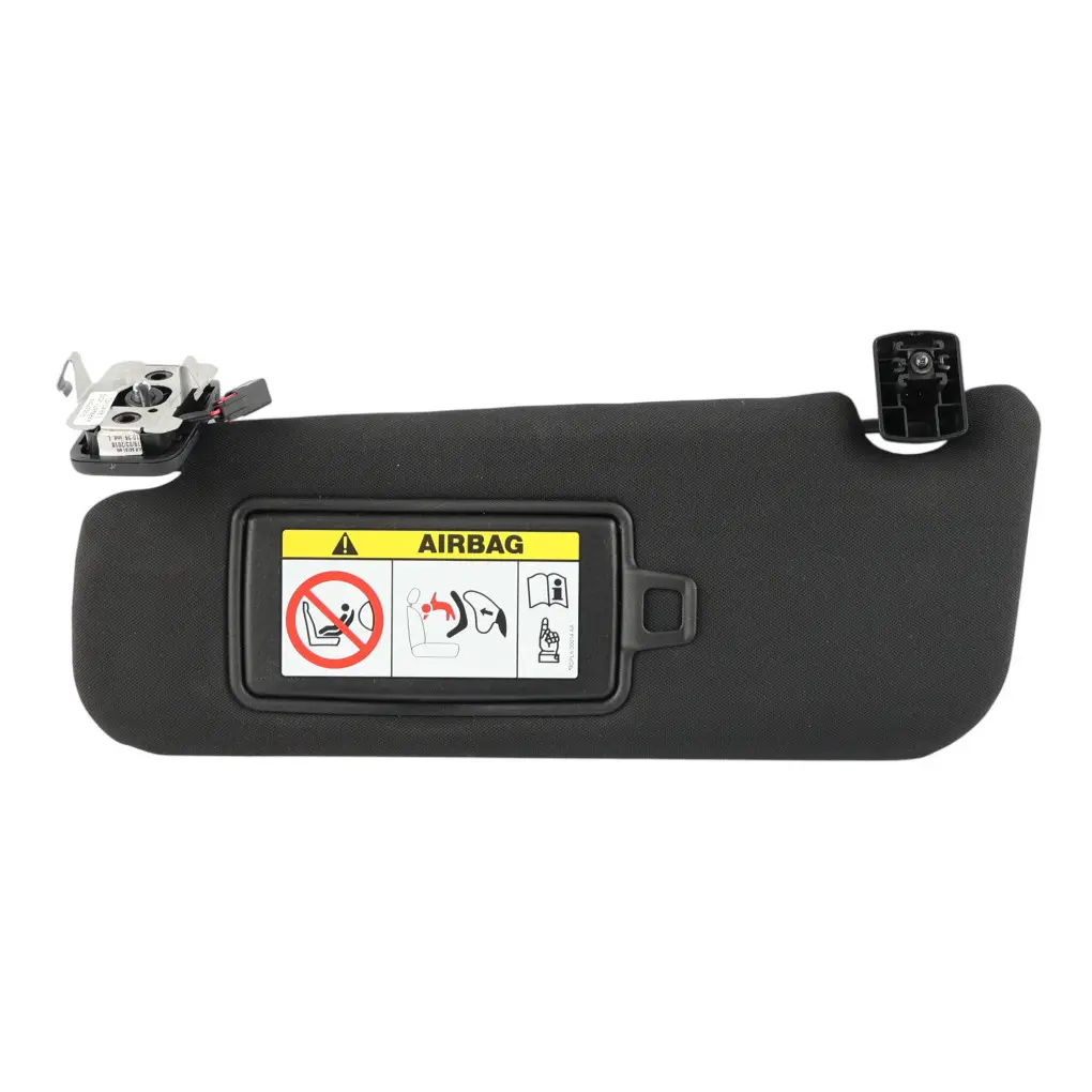 Jaguar XF X260 Mk2 Sun Visor Trim Panel Front Left N/S Black - SKU RHD-T2H2895PVJ - Part number T2H2895PVJ