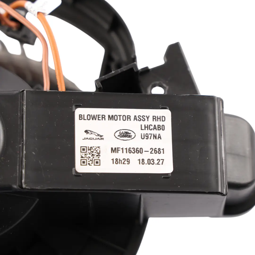 Conditioning Heater Blower Motor to Jaguar XF X260 XE X760 Air with Part number T2H8145 Jaguar XF X260 XE X760 Air Conditioning Heater Blower Motor - SKU RHD-T2H8145 - Part number T2H8145