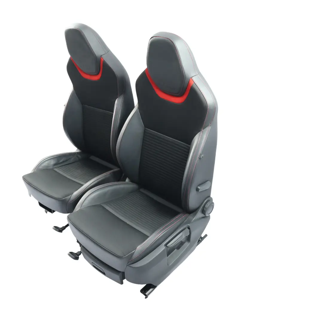 Skoda Octavia Mk3 Front Sport Seats Rear Bench Sofa Leather Set Kit - SKU SKODA-OCTAVIA-MK3-VR-SEATS-SET-RED - Part number SKODA-OCTAVIA-MK3-VR-SEATS-SET-RED