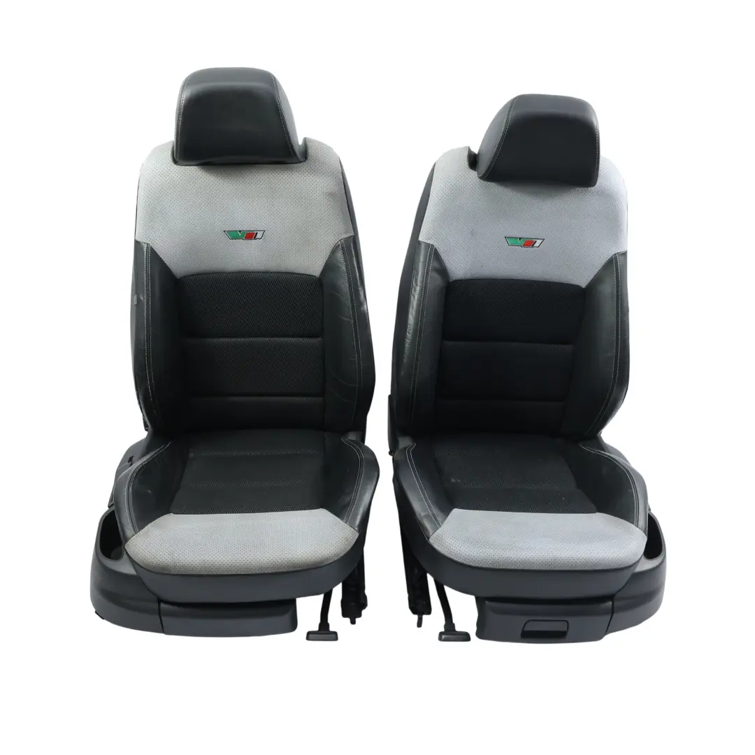 Skoda Octavia 1Z VRS RS Fotele Przód Sofa Tył Półskóra Szary Czarny Zestaw - SKU SKODA-OCTAVIA-VR-SEAT-SET-SEATS-1 - Numer Części SKODA-OCTAVIA-RS-1Z-SEAT-SET