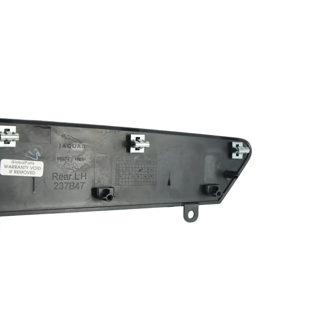 Jaguar XF X260 Moldura Embellecedor Puerta Trasera Izquierda Negro Brillante T2H - SKU T2H6413 - Número de pieza T2H6413