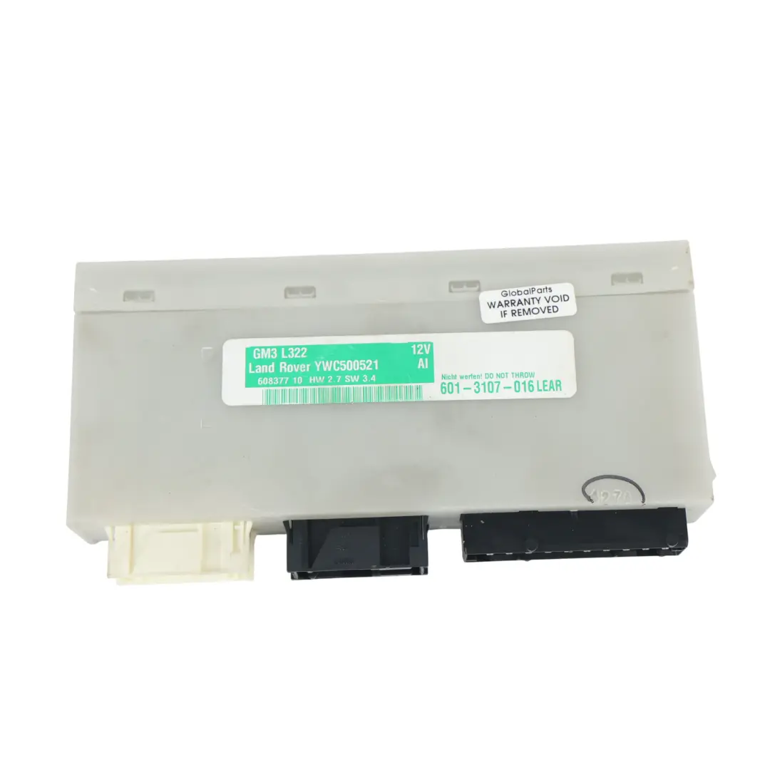 Land Rover Range Rover L322 Modulo Controllo Scocca BCM BCU ECU 368DT - SKU YWC500521 - Numero di parte YWC500521