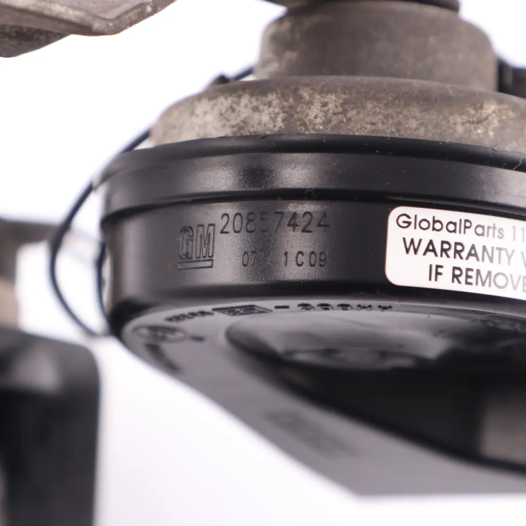 Horn Signal Fanfare Pitch Assembly to Vauxhall Insignia A Twin Double with Part number 20857424 Vauxhall Insignia A Twin Double Horn Signal Fanfare Pitch Assembly - SKU 20857424 - Part number 20857424