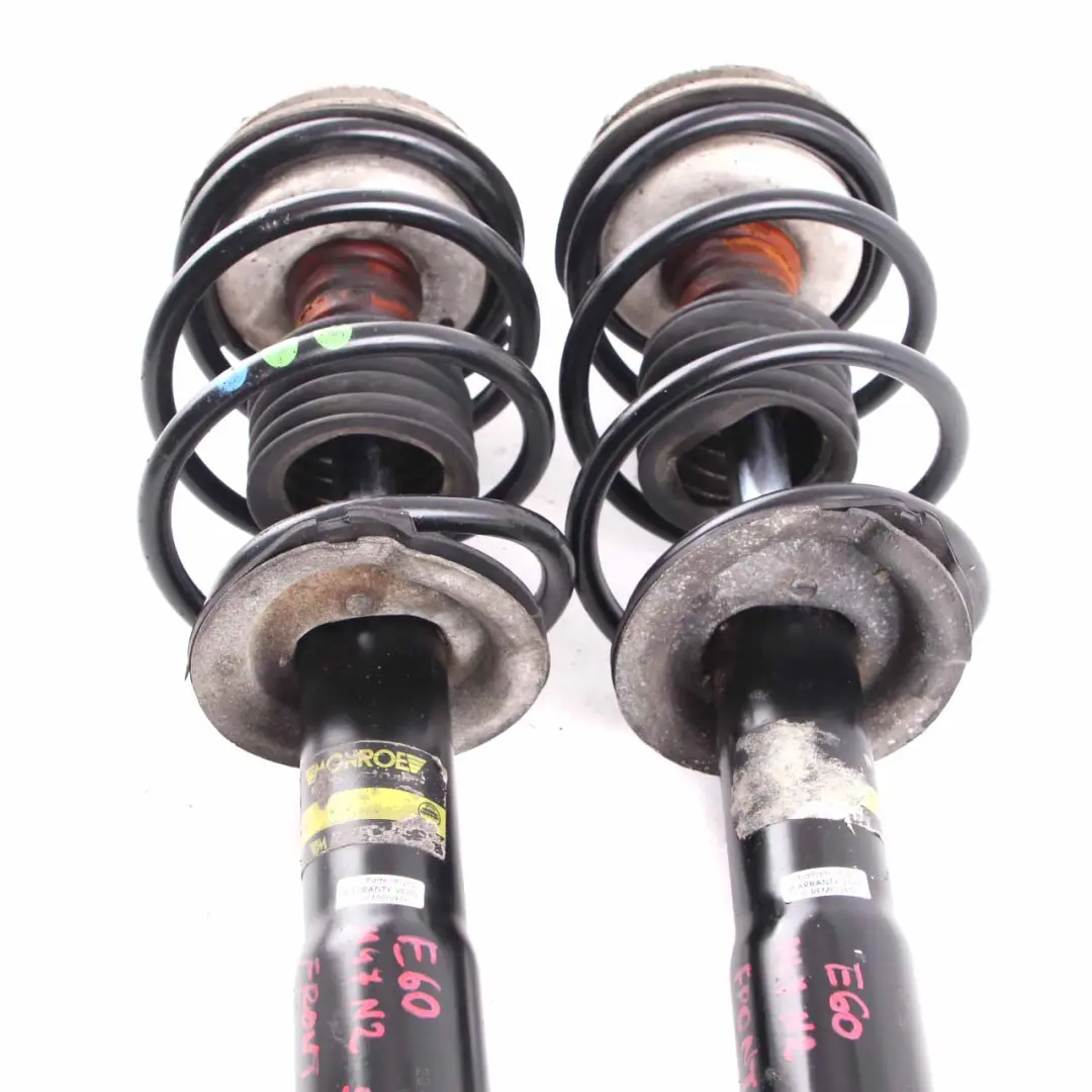 Shock Absorber Monroe Front Spring Strut Suspension Set to BMW E60 with Part number 20V01965 BMW E60 Shock Absorber Monroe Front Spring Strut Suspension Set - SKU 20V01965 - Part number 20V01965