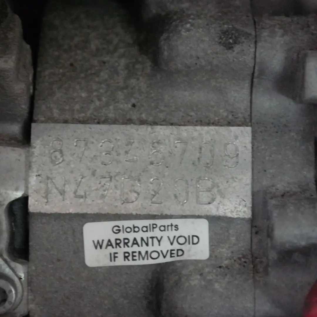 Bare Engine N47S N47D20B 204HP WARRANTY to BMW 1 Series E81 E82 E87 LCI 123D Diesel with Part number 2146547 BMW 1 Series E81 E82 E87 LCI 123D Diesel Bare Engine N47S N47D20B 204HP WARRANTY - SKU 2146547 - Part number 2146547