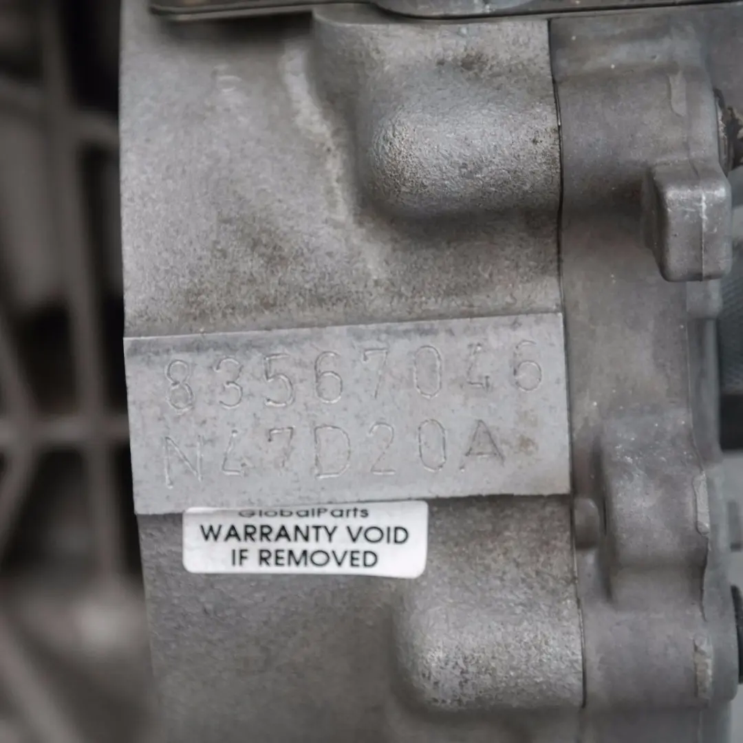 N47 Complete Engine N47D20A WARRANTY to BMW 1 3 Series E81 E87 LCI E90 118d 318d with Part number 2146549 BMW 1 3 Series E81 E87 LCI E90 118d 318d N47 Complete Engine N47D20A WARRANTY - SKU 2146549-2 - Part number 2146549