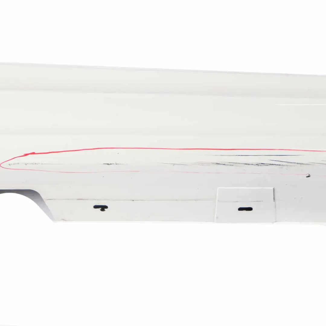 Side Skirt M Aerodynamics Sill Strip Right O/S Alpinweiss White 300 to BMW E90 LCI with Part number 2147274 BMW E90 LCI Side Skirt M Aerodynamics Sill Strip Right O/S Alpinweiss White 300 - SKU 2147274-AW - Part number 2147274