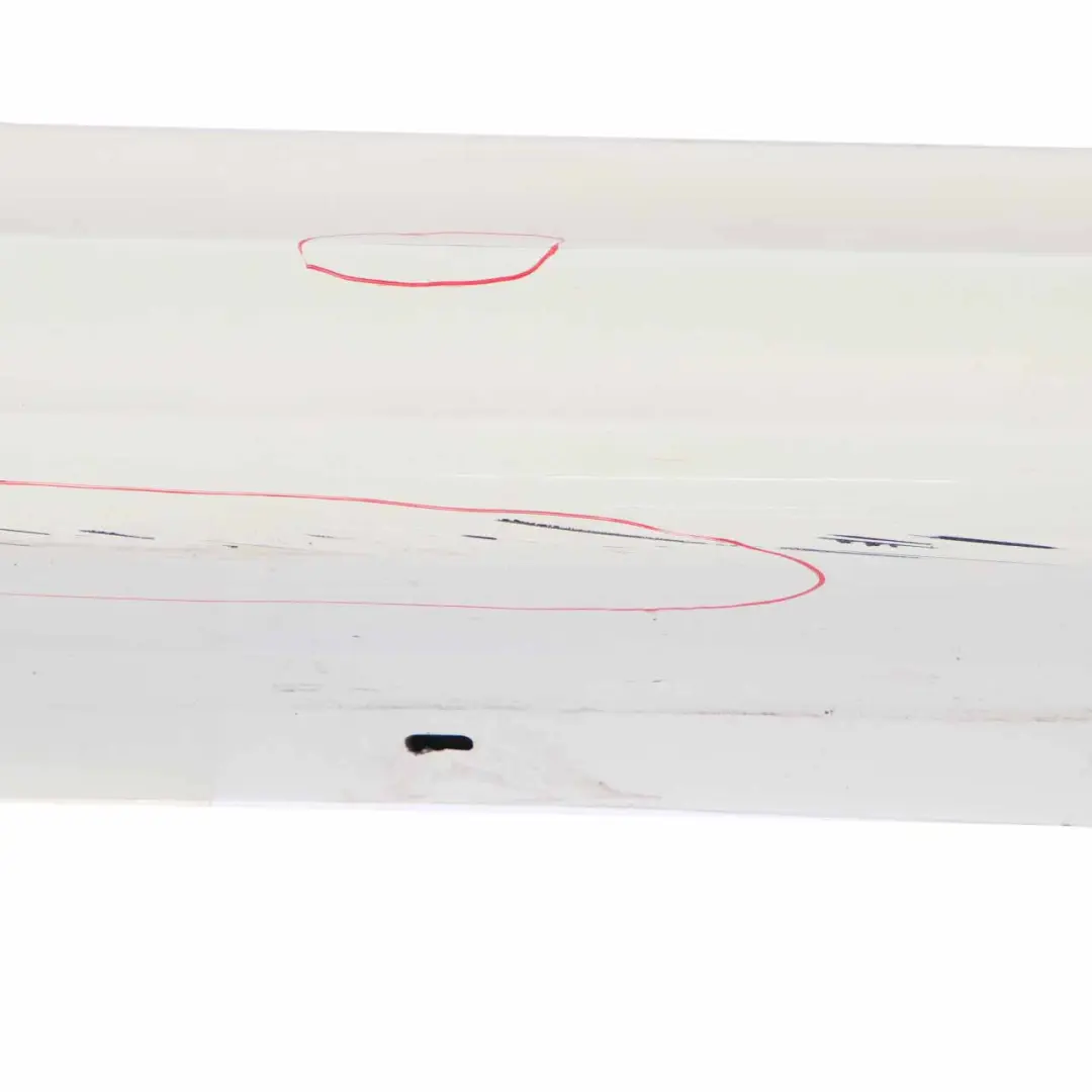 Side Skirt M Aerodynamics Sill Strip Right O/S Alpinweiss White 300 to BMW E90 LCI with Part number 2147274 BMW E90 LCI Side Skirt M Aerodynamics Sill Strip Right O/S Alpinweiss White 300 - SKU 2147274-AW - Part number 2147274