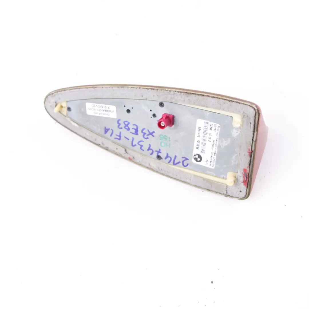 Dachantennenabdeckung Haifischflossenantenne Flamenco Rot 3411465 für BMW X3 E83 mit Teilenummer 2147431 BMW X3 E83 Dachantennenabdeckung Haifischflossenantenne Flamenco Rot 3411465 - SKU 2147431-FLA - Teilenummer 2147431