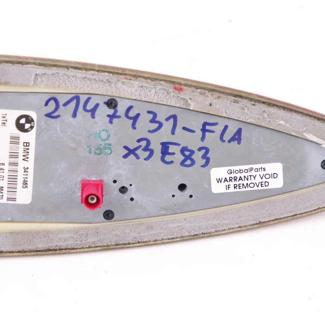 Dachantennenabdeckung Haifischflossenantenne Flamenco Rot 3411465 für BMW X3 E83 mit Teilenummer 2147431 BMW X3 E83 Dachantennenabdeckung Haifischflossenantenne Flamenco Rot 3411465 - SKU 2147431-FLA - Teilenummer 2147431
