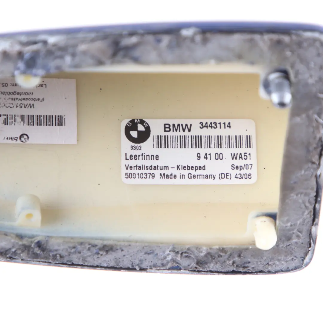 Cubierta Antena Techo Carcasa Antena Aleta Tiburón Azul Montego A51 para BMW X3 E83 con número de pieza 2147431 BMW X3 E83 Cubierta Antena Techo Carcasa Antena Aleta Tiburón Azul Montego A51 - SKU 2147431-MTB - Número de pieza 2147431