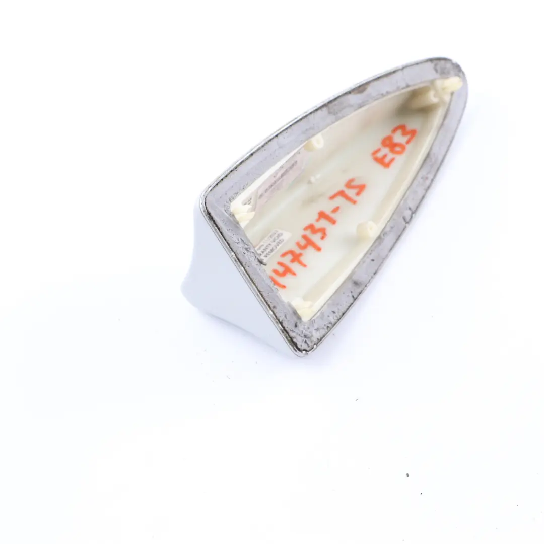 Techo Cubierta Aérea Carcasa Tiburón Antena Titansilber Plata 354 para BMW X3 E83 con número de pieza 2147431 BMW X3 E83 Techo Cubierta Aérea Carcasa Tiburón Antena Titansilber Plata 354 - SKU 2147431-TS - Número de pieza 2147431