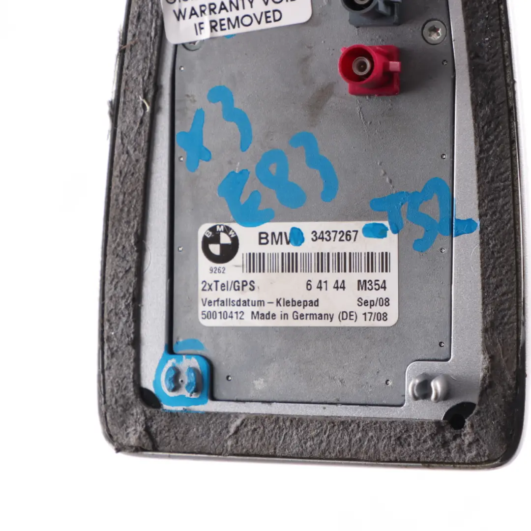 BMW E83 X3 Obudowa Antena Dachowa Rekin Srebrna Titan Silver - 354 - SKU 2147432-TS2 - Numer Części 2147432