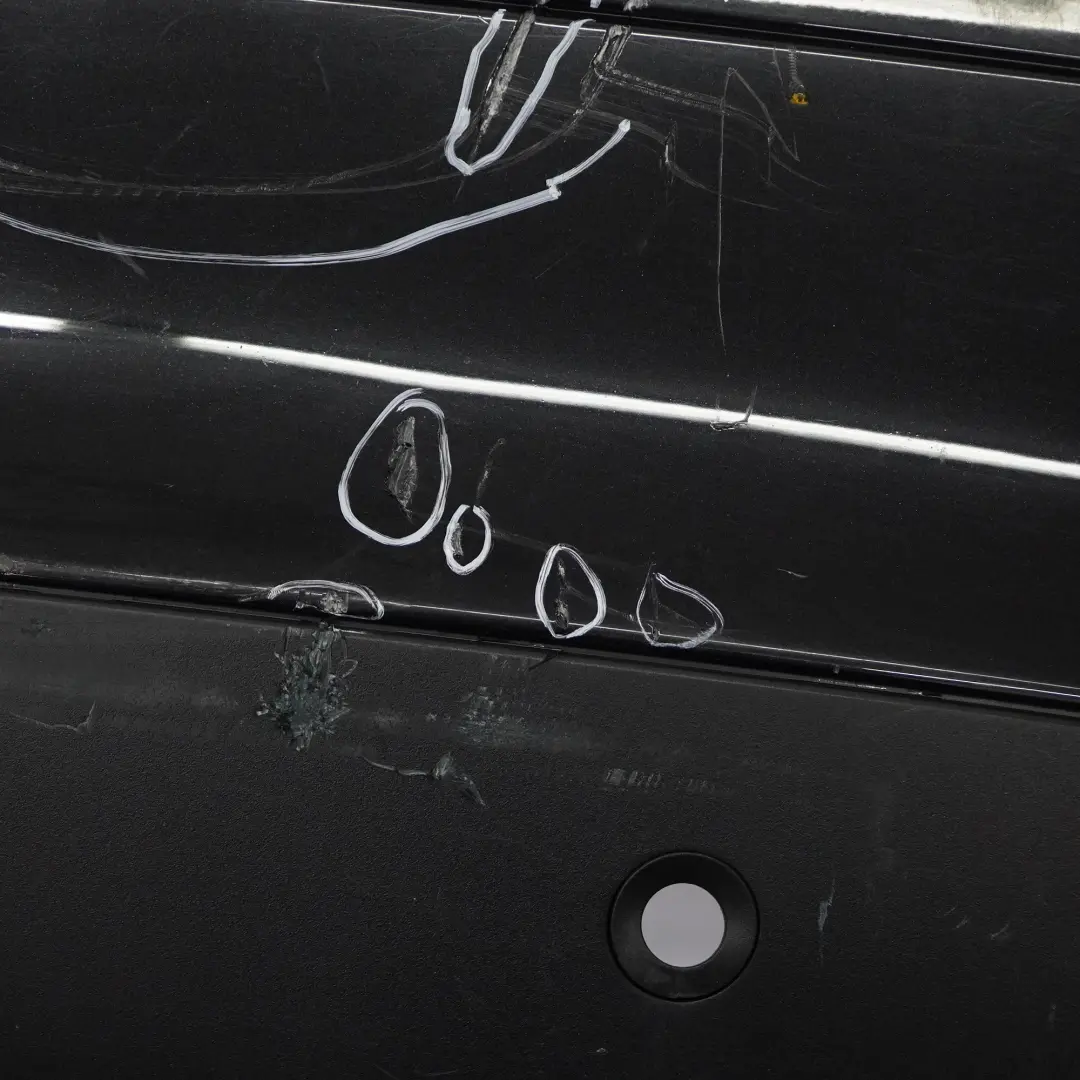 Bumper Trim Panel Black Sapphire Metallic - 475 to BMW X6 E71 Rear with Part number 2147603 BMW X6 E71 Rear Bumper Trim Panel Black Sapphire Metallic - 475 - SKU 2147603-BS - Part number 2147603