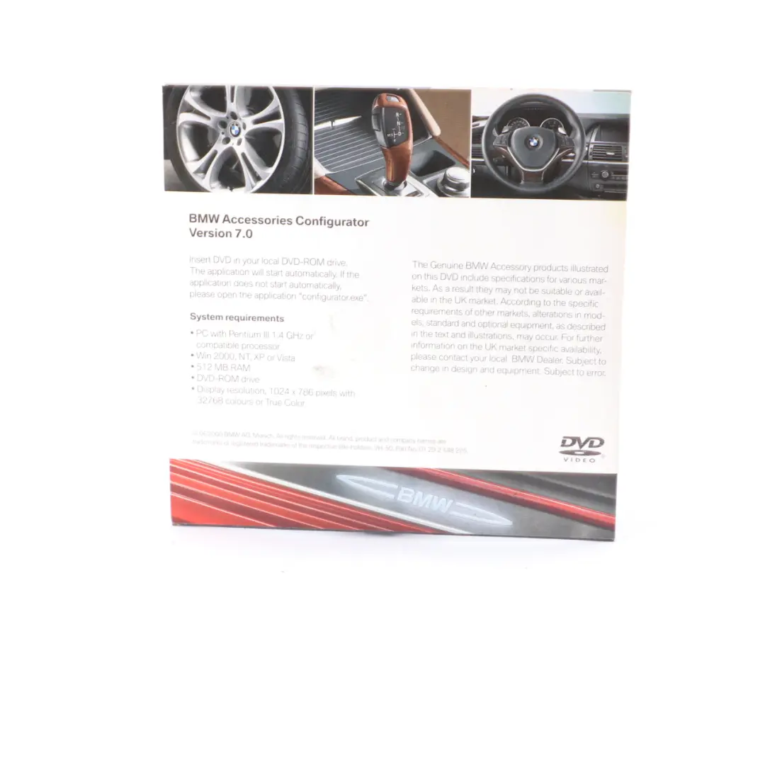 Accessories Configurator Disc CD Version 7.0 to BMW with Part number 2148225 BMW Accessories Configurator Disc CD Version 7.0 - SKU 2148225 - Part number 2148225